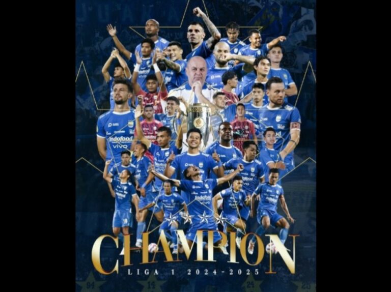 Persib Bandung Dinobatkan Sebagai Juara Liga 1 2024/2025, Cetak Sejarah dengan Gelar Back-to-Back