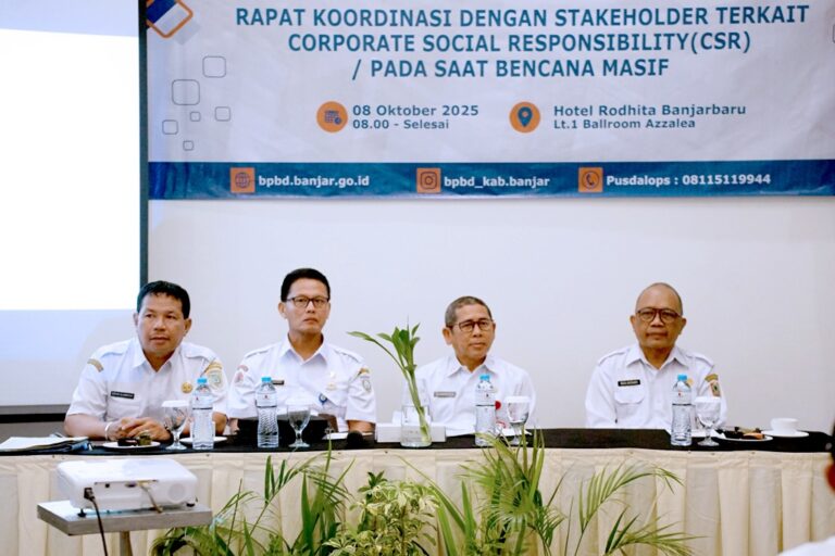 Pemkab Banjar Dorong Kolaborasi Perusahaan dalam Penanggulangan Bencana