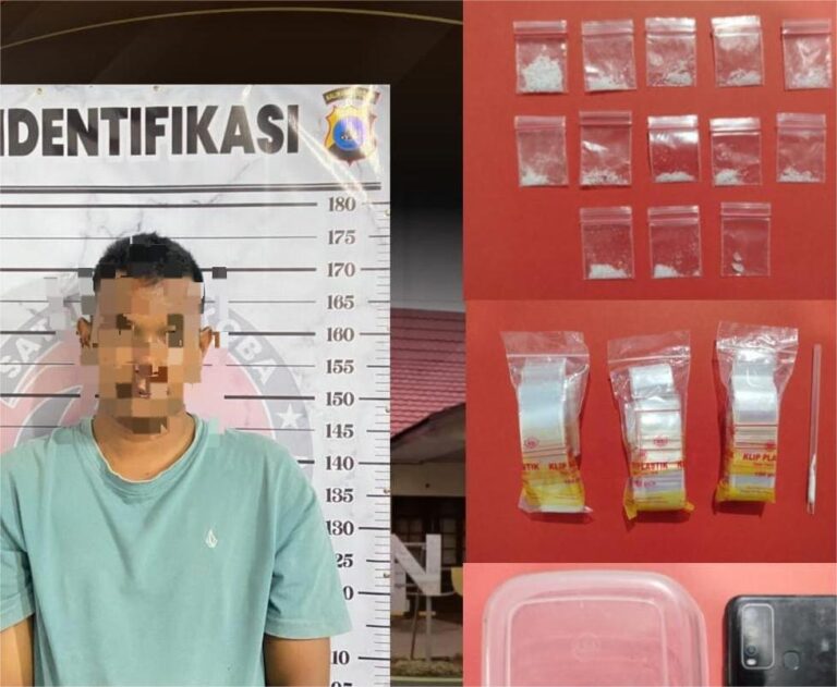 Dini Hari Digerebek, Bandar Sabu di Balangan Ditangkap dengan 13 Paket Narkoba!