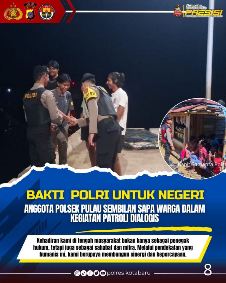 Polsek Pulau Sembilan Pilih Jalur Humanis Bangun Keamanan