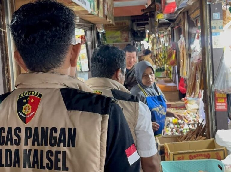 Tim Satgas Pangan Polda Kalsel Cek Stabilitas Harga di Pasar Kuripan