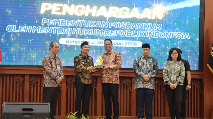 Menteri Hukum Resmikan Ribuan Pos Bantuan Hukum di Kalsel, Ini Fungsinya