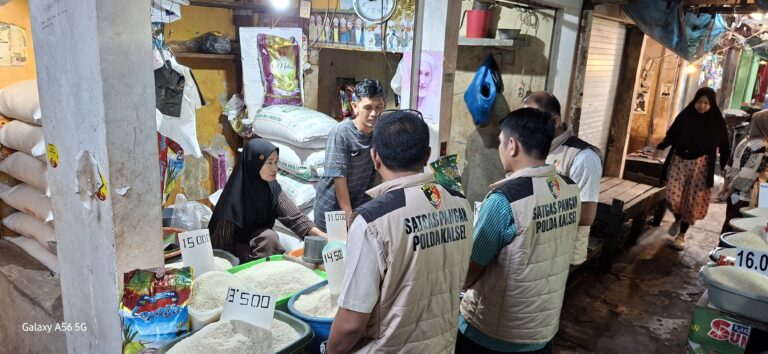 Satgas Pangan Polda Kalsel Sidak Pasar Kesatrian, Temukan Sejumlah Harga Bapokting Naik Selama Ramadan