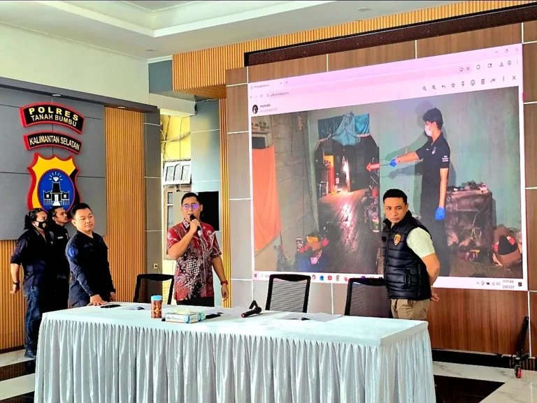 Sakit Hati Berujung Maut, Satreskrim Polres Tanah Bumbu Ungkap Kasus Pembunuhan di Gunung Besar