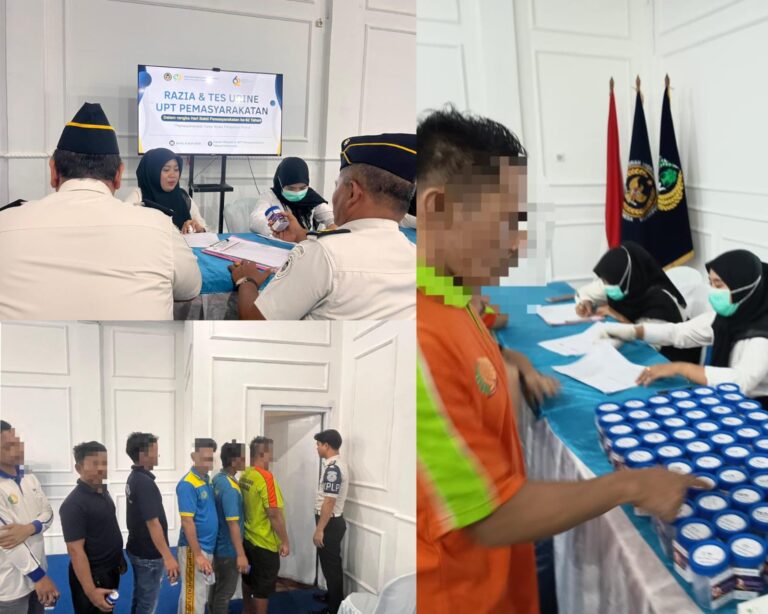 Tes Urine Massal di Lapas Kotabaru, 300 WBP dan Pegawai Negatif Narkoba