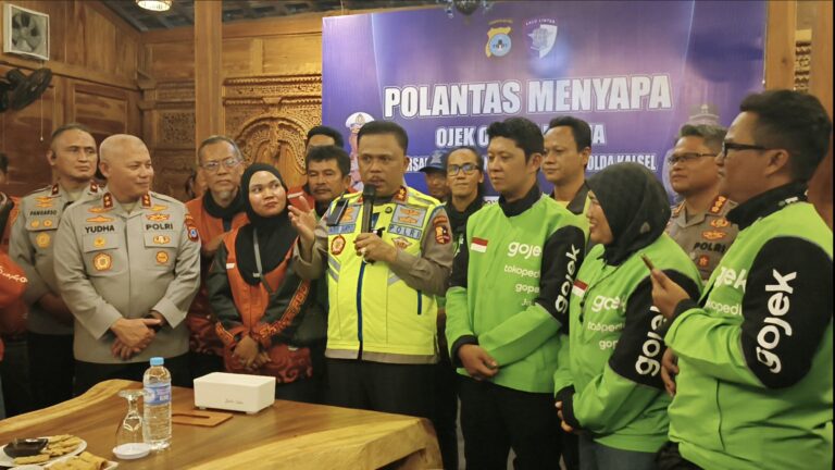 Polantas Menyapa Ojol Banua, Kakorlantas Apresiasi Penurunan Fatalitas Lalu Lintas di Kalsel