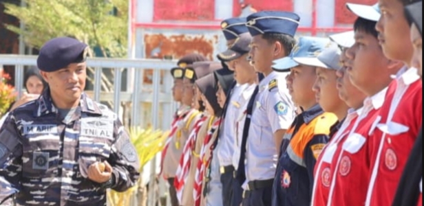 Danlanal Kotabaru-Tanah Bumbu Gembleng Generasi Muda, Ratusan Kadet Ikut Persami KKRI Gelombang V