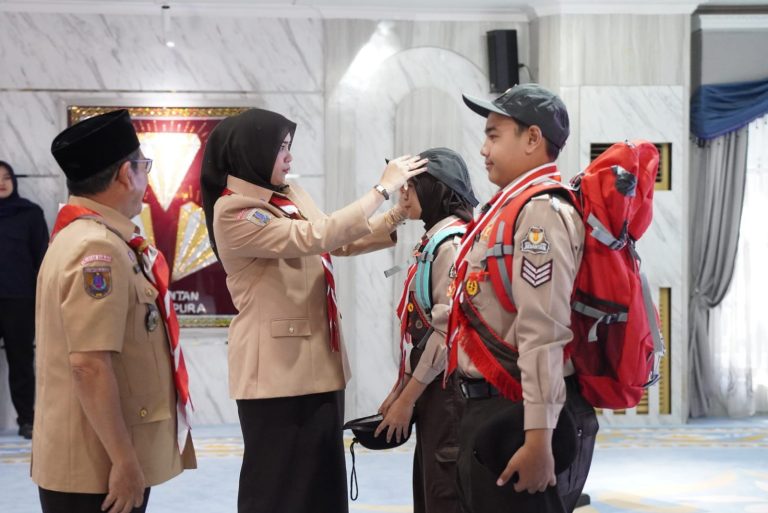 Bawa Nama Kabupaten Banjar, 60 Pramuka Ini Dilepas Menuju Jambore Nasional 2026