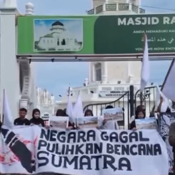 Hampir 9 Bulan Pascabencana, Koalisi Sipil Kibarkan Bendera Putih di Banda Aceh