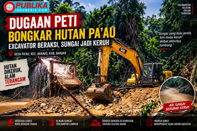 Dugaan Tambang Emas Ilegal , Siapa di Balik Excavator di Hutan Pa’au?, Warga Sebut Sudah Beroperasi Sejak Akhir Agustus