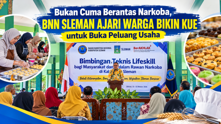 Bukan Cuma Berantas Narkoba, BNN Sleman Ajari Warga Bikin Kue untuk Buka Peluang Usaha