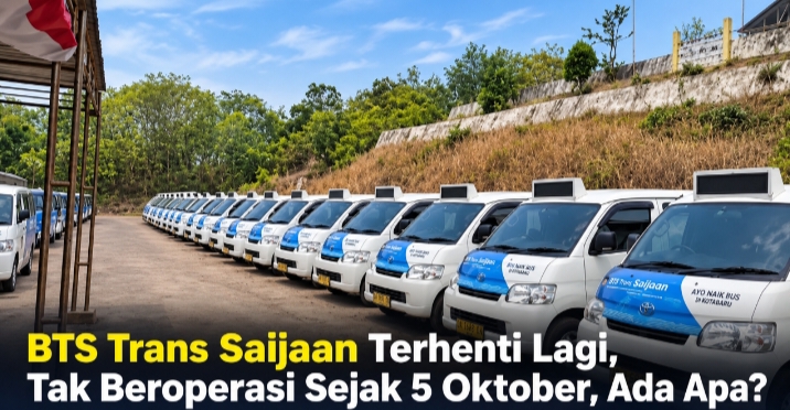 BTS Trans Saijaan Terhenti Lagi, Tak Beroperasi Sejak 5 Oktober, Ada Apa?